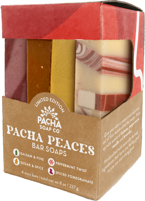 Pacha Soap - Pacha Peaces Holiday Set, 4 Count