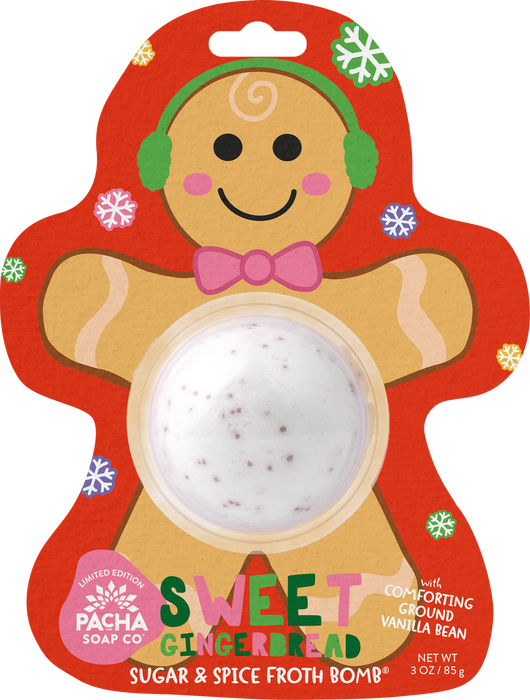 Pacha Soap - Froth Bomb - Gingerbread Man, 85 g