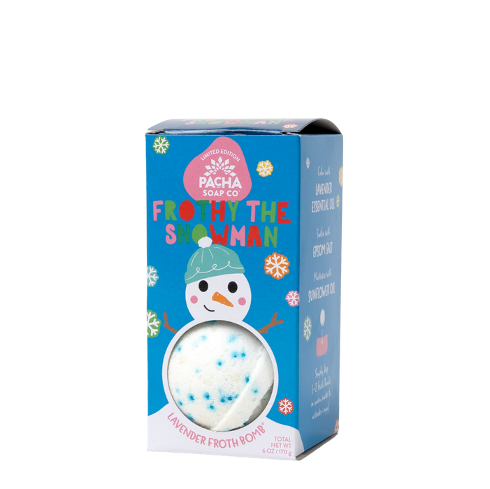 Pacha Soap - Froth Bomb - Frothy The Snowman, 2 Count