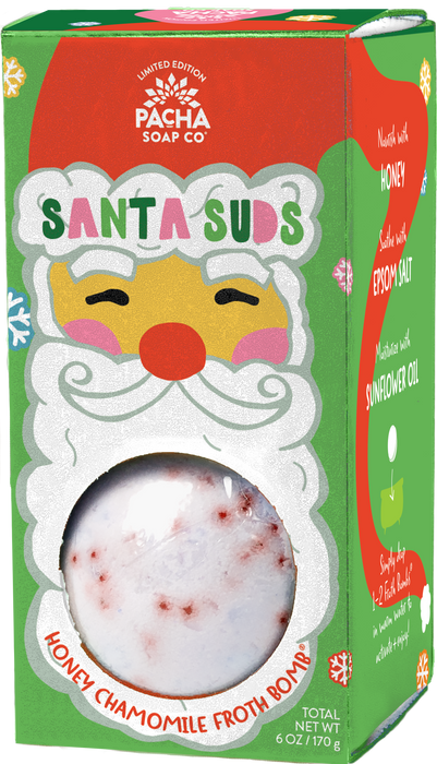 Pacha Soap - Froth Bomb - Santa Suds, 2 Count