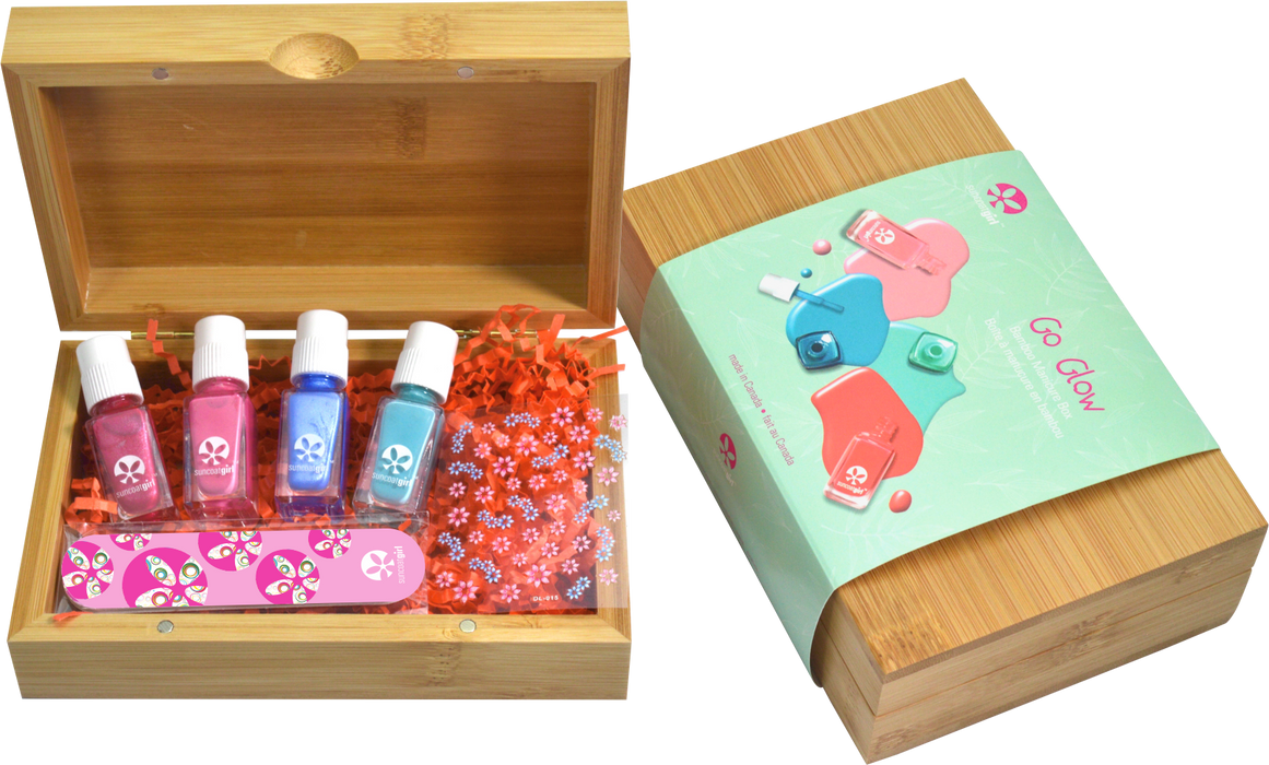 Suncoat - Go Glow Bamboo Manicure Box, Kit