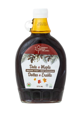 クルーシャル The MAPLE Canadian Heritage Organics - Date Maple Syrup, 375 mL — Goodness Me!