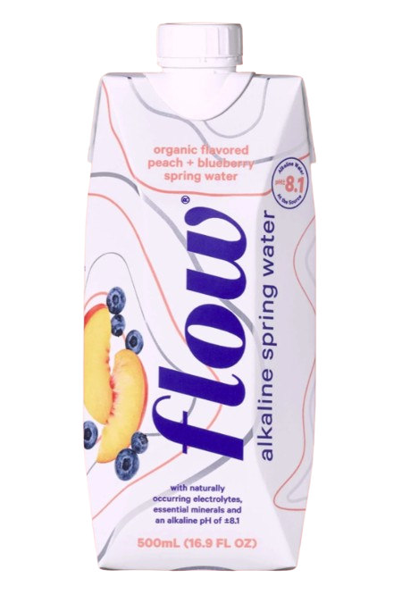 Flow - Spring Water - Peach + Blueberry, 500 mL