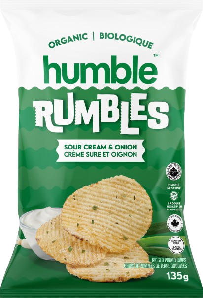 Humble - Rumble - Sour Cream & Onion, 135 g — Goodness Me!