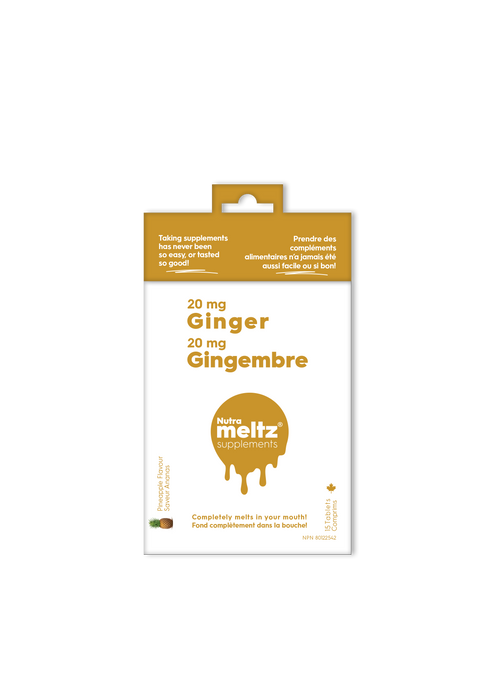 Nutrameltz - Ginger 20 mg, 15 Tablets