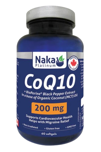 Naka Platinum - CoQ10 200 mg, 60 Softgels