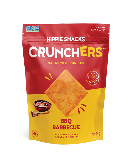 Hippie Foods - Crunchers - BBQ, 110 g