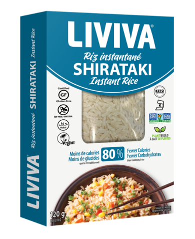 Liviva - Dried Shirataki Instant Rice, 120 g — Goodness Me!