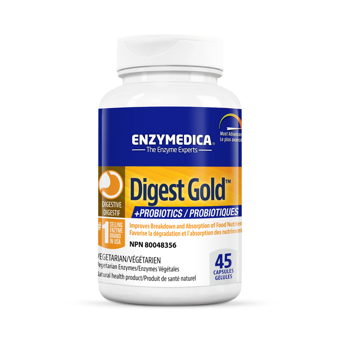 Enzymedica - Digest Gold with Probiotic, 45 Capsules