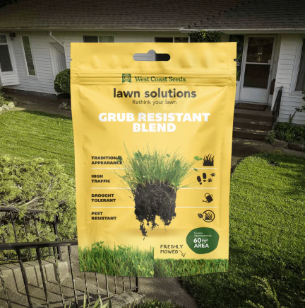 West Coast Seeds - Grub Resistant Lawn Blend, 250 g