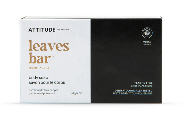 Attitude - Leaves Bar Men Patchouli & Black Pepper, 113 g