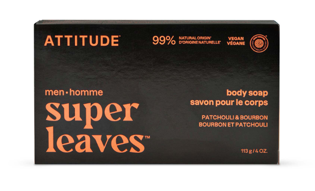 Attitude - Body Soap Br Patchouli & Bourbon, 113 g