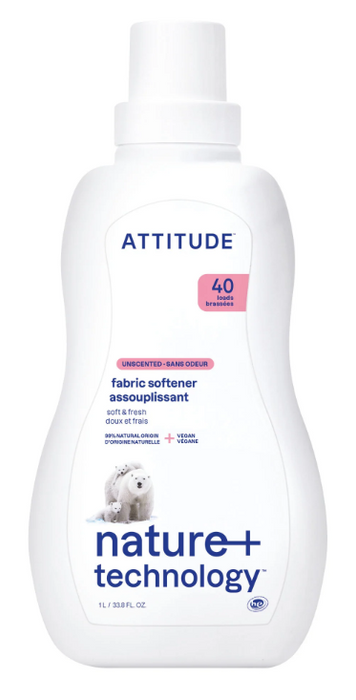 Attitude - Fabric Softener - Unscented, 1 L