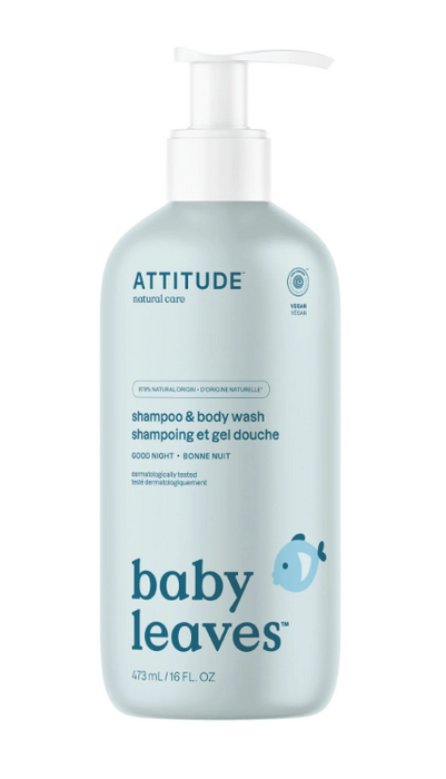 Attitude - Baby Leaves 2 in 1 Shampoo - Almond, 473 mL