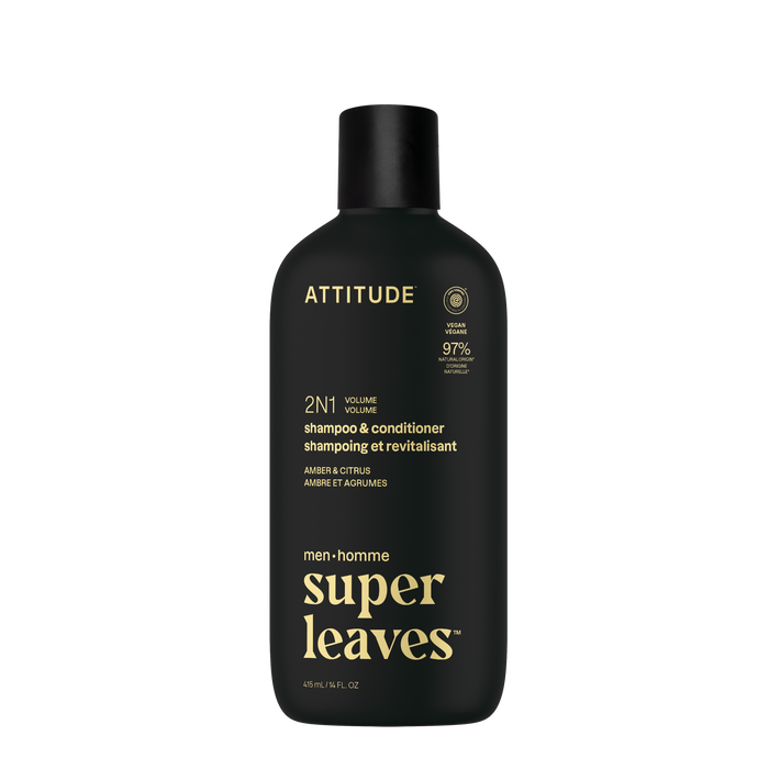 Attitude - 2 in 1 Shampoo & Conditioner - Eucalyptus & Sage, 415 mL