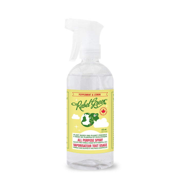 Rebel Green - All Purpose Spray Peppermint & Lemon, 473 mL
