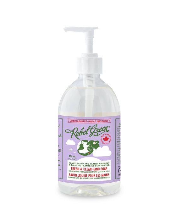 Rebel Green - Hand Soap Lavender & Grapefruit, 354 mL