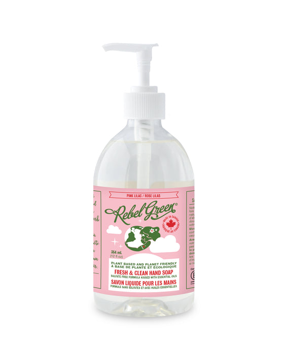 Rebel Green - Hand Soap Pink Lilac, 354 mL