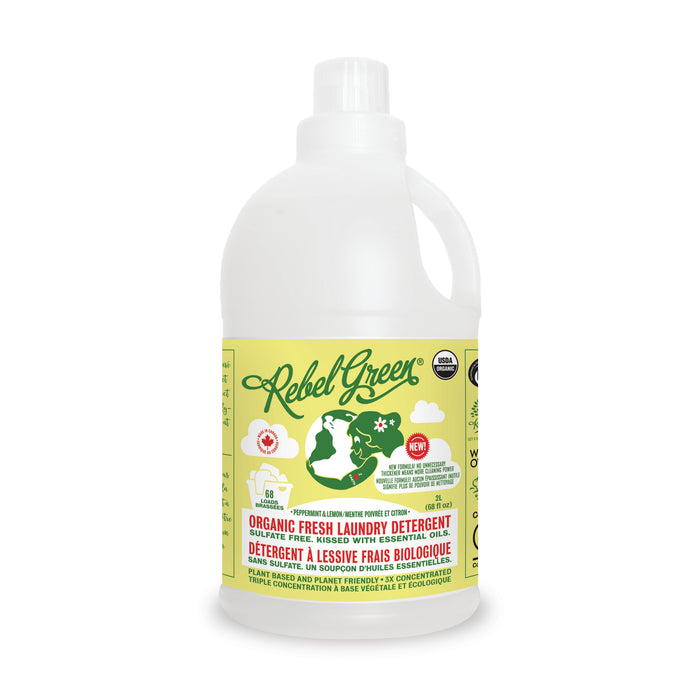 Rebel Green - Laundry Detergent Peppermint & Lemon, 1.9 L