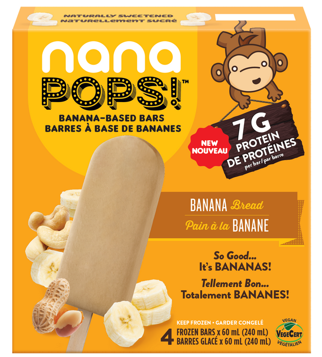 Nanashake - Banana Bread Nanapops, 240 mL