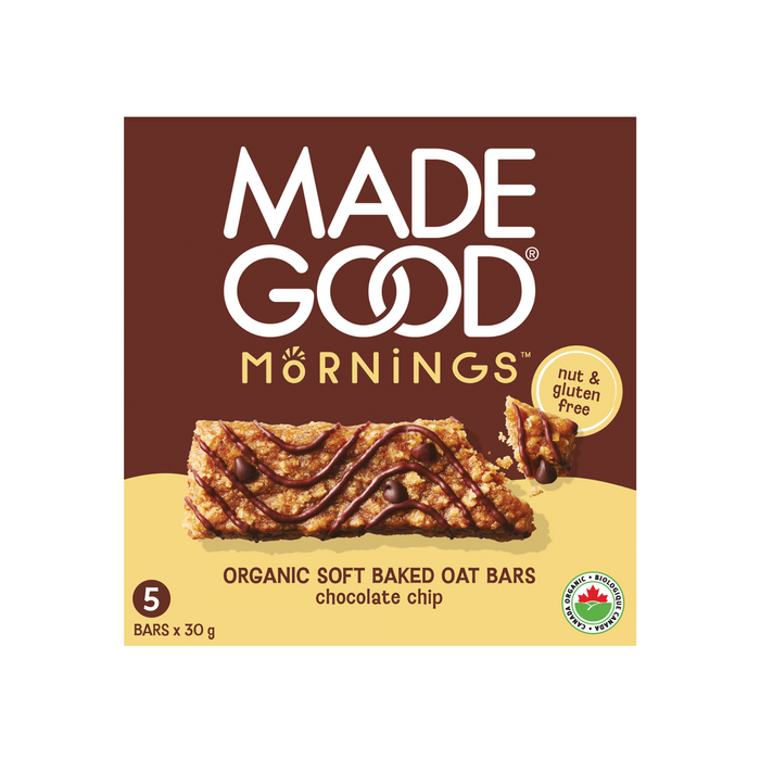 Made Good - Chocolate Chip Soft Baked Oat Bars, 5x30 g