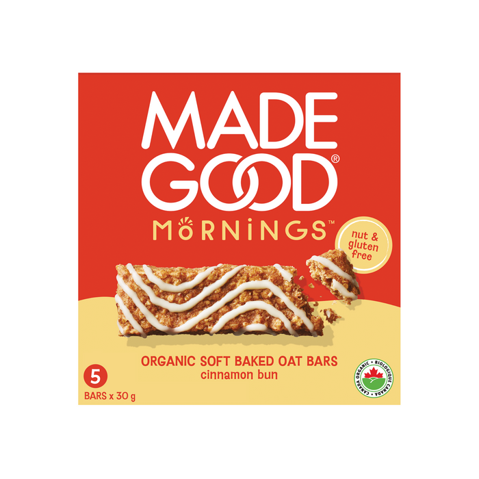 Made Good - Cinnamon Bun Soft Baked Oat Bars, 5x30 g