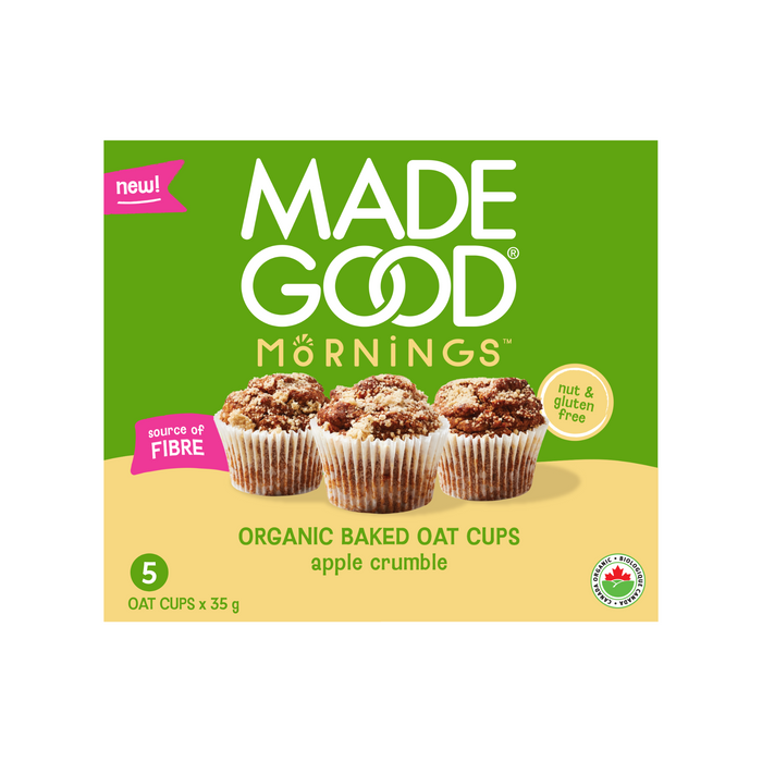 Made Good - Organic Baked Oat Cups Apple Crumble, 5x35 g