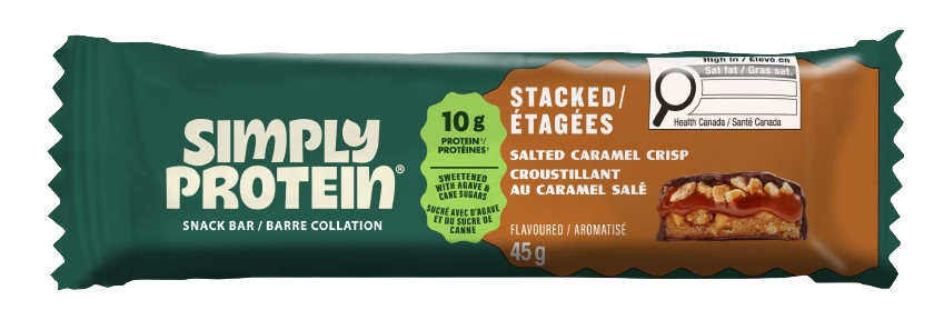 Simply Protein - Stacked Bar Salted Caramel Crisp, 45 g