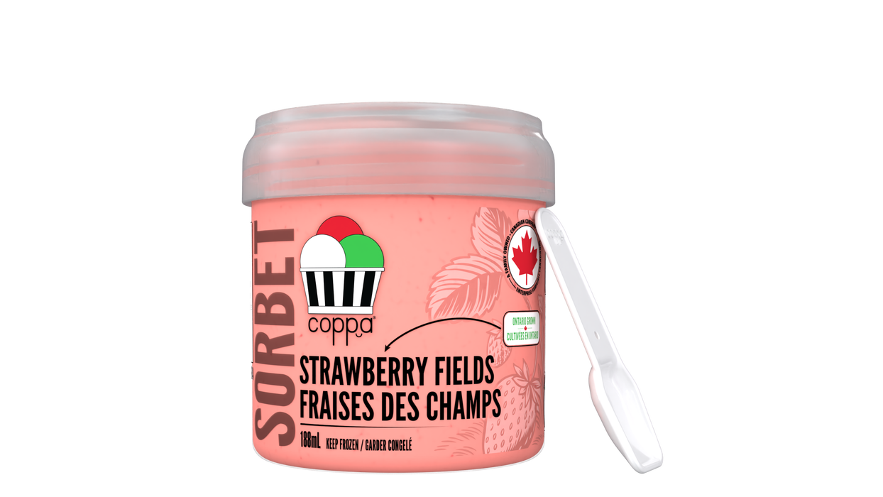 Coppa Gelato - Sorbet - Strawberry Fields, 188 mL