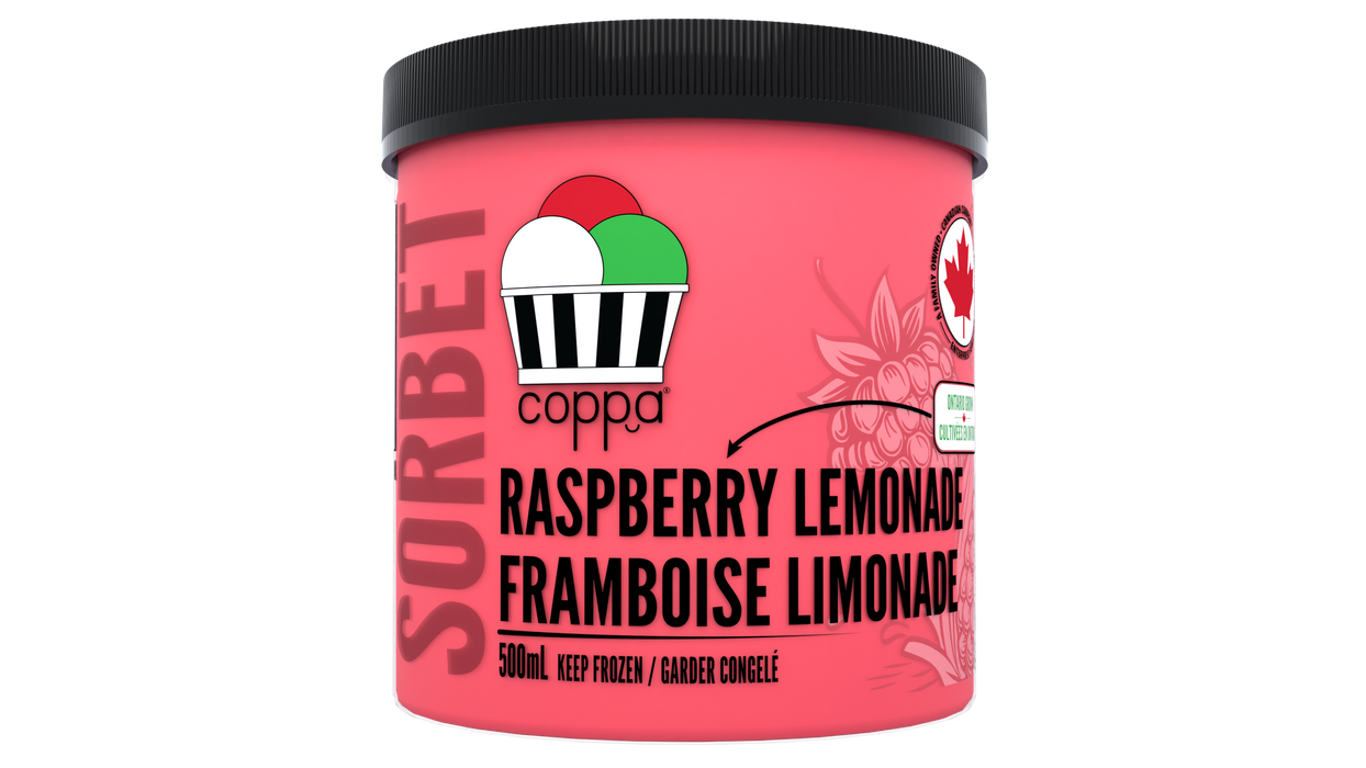 Coppa Gelato - Sorbet - Raspberry Lemonade, 500 mL