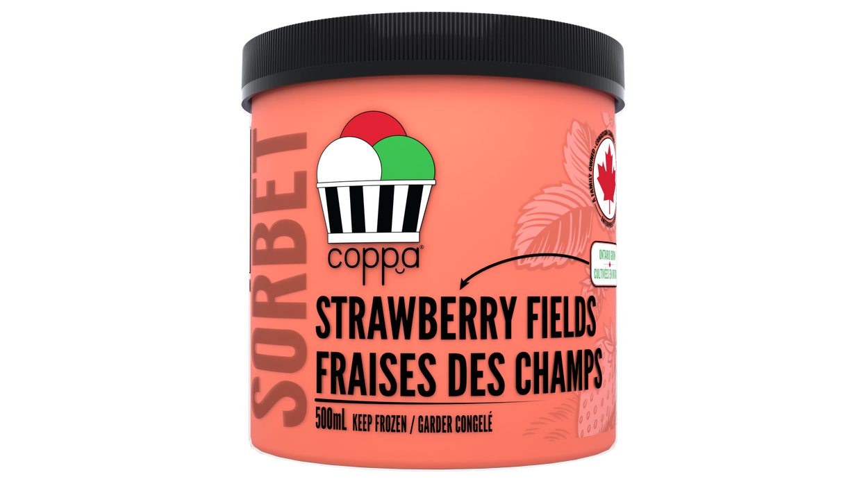 Coppa Gelato - Sorbet - Strawberry Fields, 500 mL