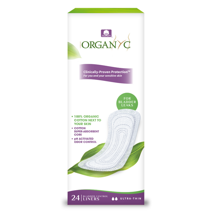 Organyc - Light Incontinence Ultra-Thin Liner, 24 Count
