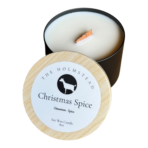 The Holmstead - Candle - Christmas Spice, 8 oz