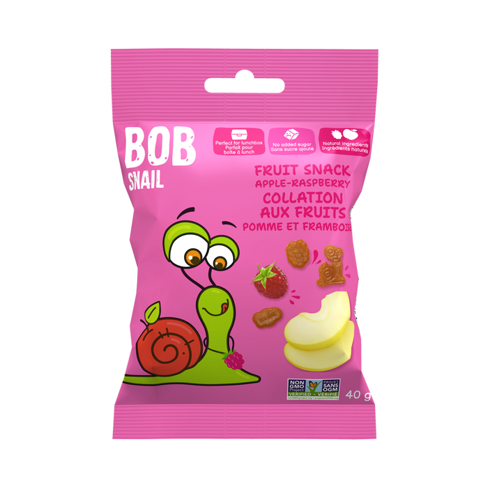 Bob Snail - Fruit Snack - Apple-Raspberry, 40 g