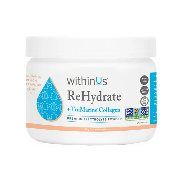 withinUs - ReHydrate Collagen Jar Peach, 143 g