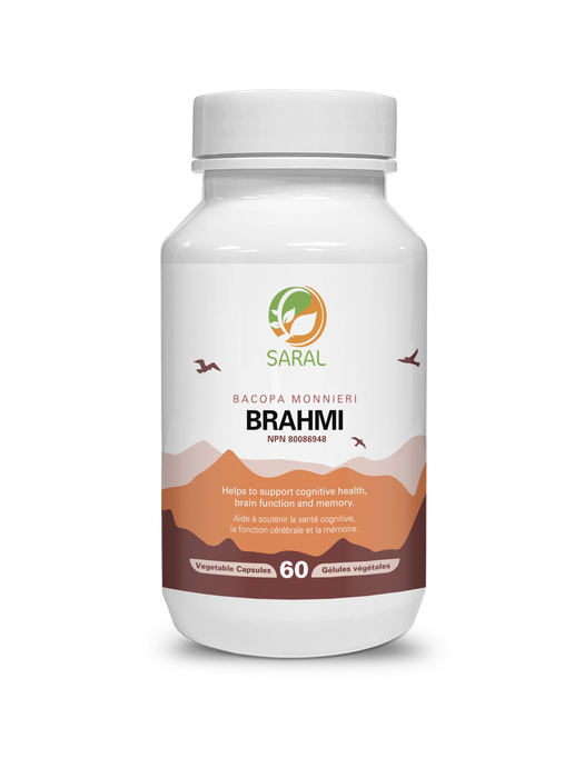 Saral Herbs - Brahmi - Bacopa Monnieri, 60 Capsules