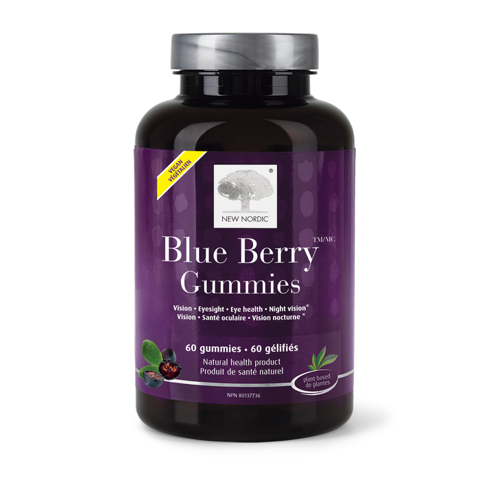 New Nordic - Blue Berry Gummies, 60 Gummies