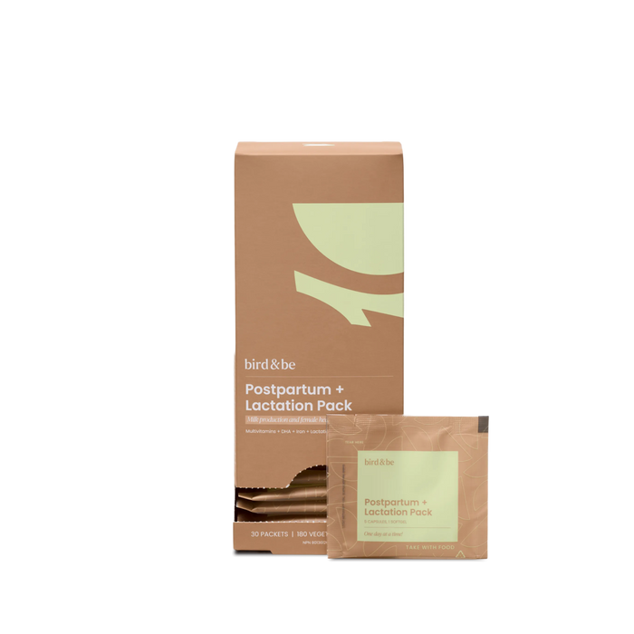 Bird&Be - Postpartum + Lactation Pack, 30 Count