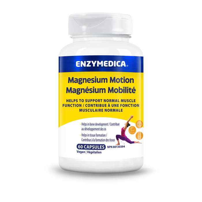 Enzymedica - Magnesium Motion, 60 Capsules