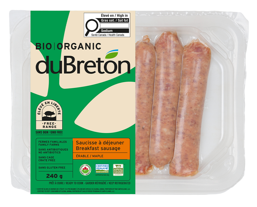 DuBreton - Maple Breakfast Sausage, 240 g