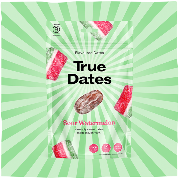 True Dates - Sour Watermelon Flavoured Dates, 100 g