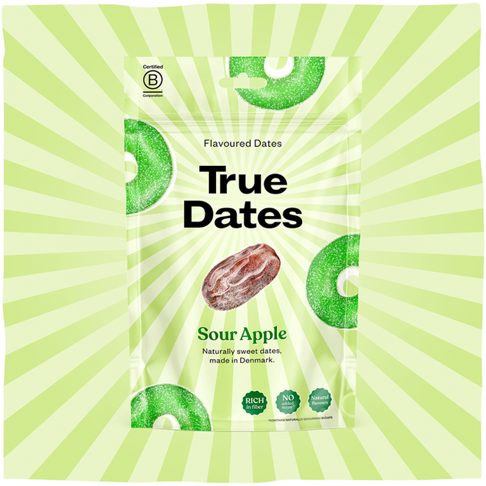 True Dates - Sour Apple Flavoured Dates, 100 g