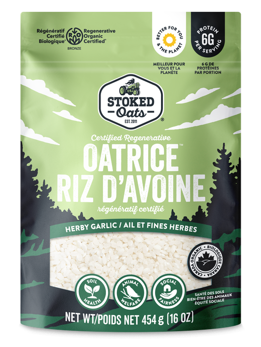 Stoked Oats - Oat Rice Herby Garlic, 454 g