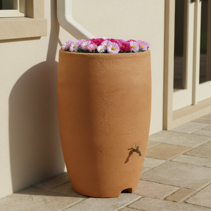 Algreen - Athena Rain Barrel - Terra Cotta, Each