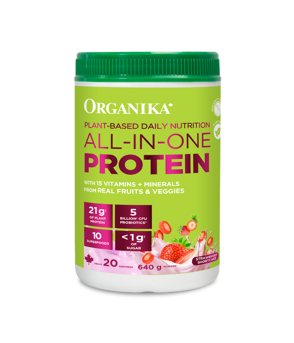 Organika - Plant All-In-One Protein Strawberry, 640 g
