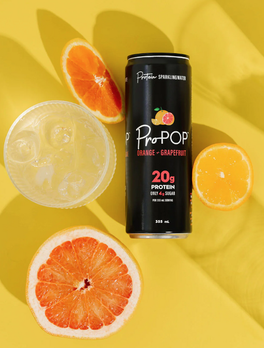 ProPOP - Sparkling Protein Water Citrus, 355 mL