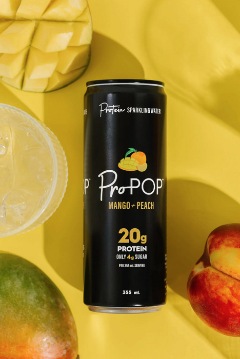 ProPOP - Sparkling Protein Water Tropical, 355 mL