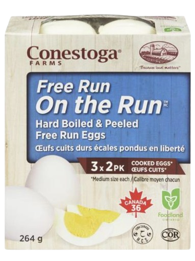 Conestoga Farms - Free Run Hard Boiled Eggs, 264 g