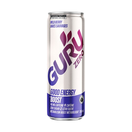 Guru - Wild Berry Zero Energy, 355 mL