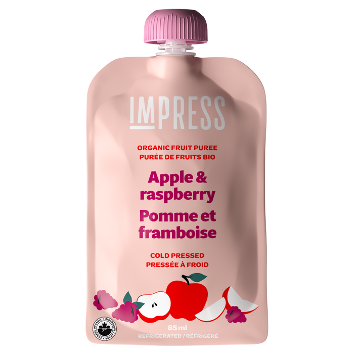 Impress Foods - Pouch - Apple & Raspberry, 85 mL